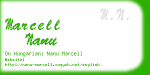 marcell nanu business card